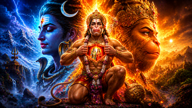 Devotee Singing Ram Stuti Before Hanuman Chalisa