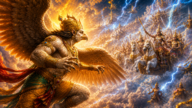 Garuda Facing the Celestial Army