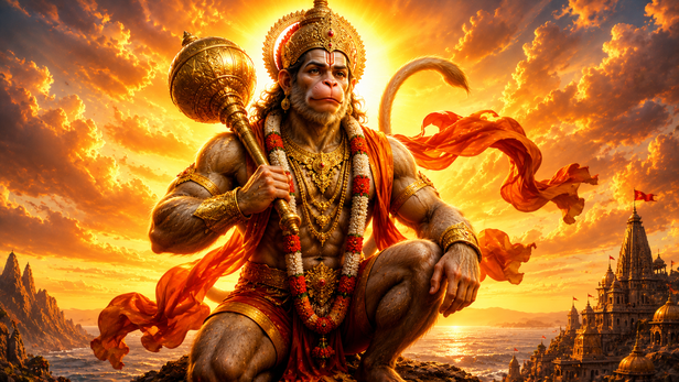 Hanuman Ji Searching Across Lanka