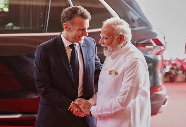 Macron Addresses PM Modi in Hindi