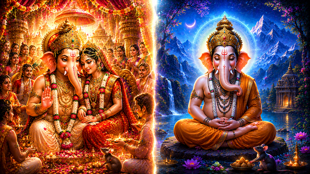 Two Visions of Lord Ganesha