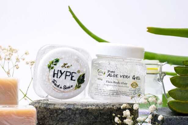 Fresh Aloe Vera Gel for Hair Care