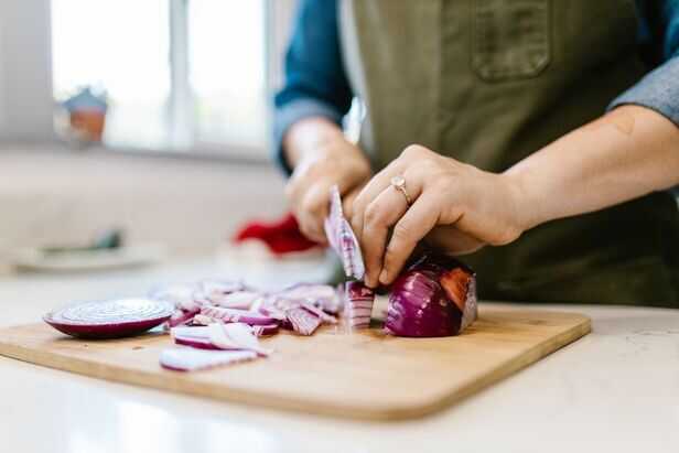 Fresh Onion Juice Prepared for Hair Care