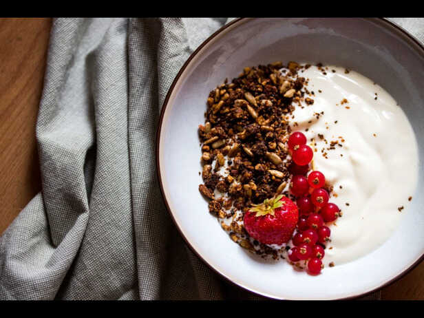 Protein-Packed Greek Yogurt Bowl With Berries and Chia Seeds