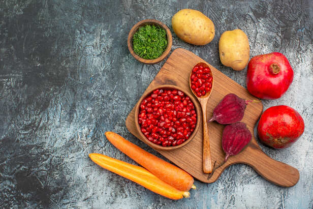 Pomegranate and Beetroot