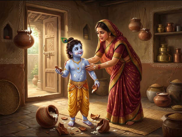 Mother Yashodas Little Makhan Chor