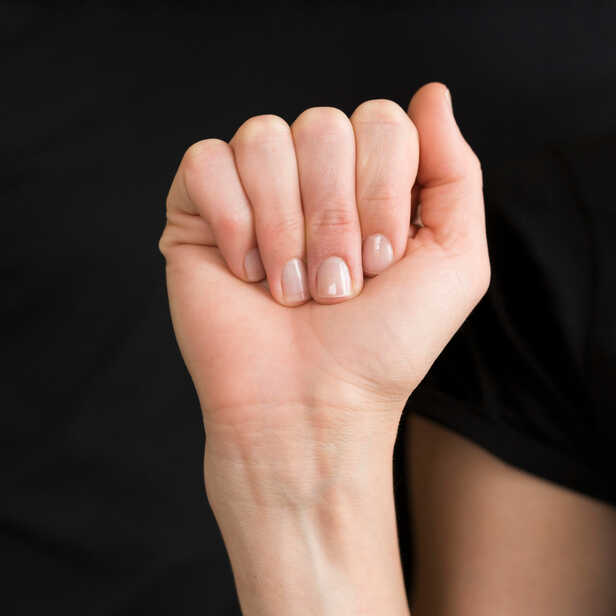 Healthy Fingernails Compared With Nails Showing Circulation Changes