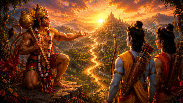 Hanuman Chalisa Opening with the Sacred Word "Shri"