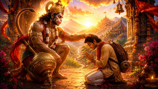 Hanuman Meets Sita in Ashoka Vatika