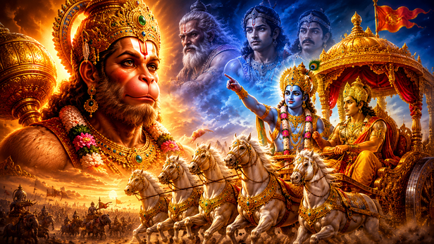 Hanuman Whisper to Lord Rama