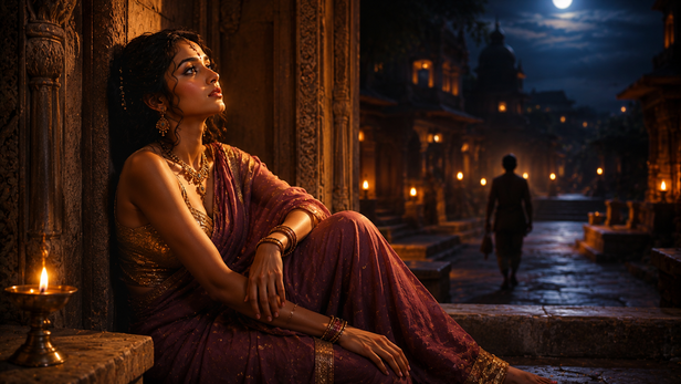 Pingala Waiting at Her Door Through the Night