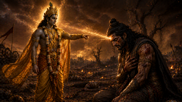 Ashwatthama Receiving His Curse