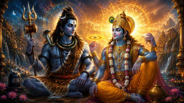Lord Shiva and Lord Vishnu Together