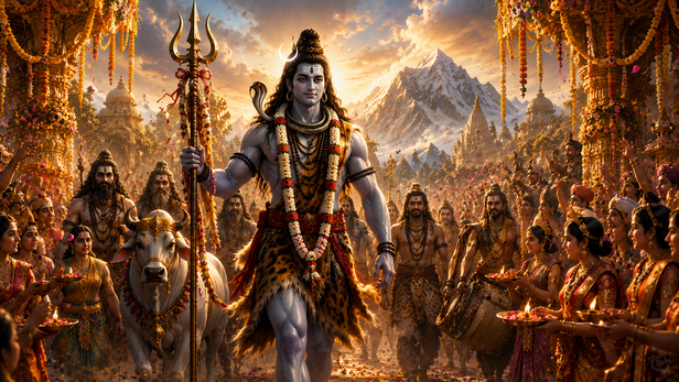 ChatGPTLord Shiva Arrives for His Divine Wedding