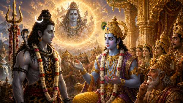 Lord Vishnu Explains Shiva's Divine Form