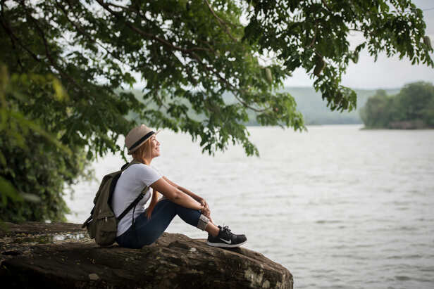 Person sitting alone after an emotional goodbye