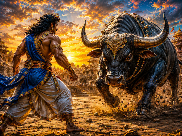 Bhima and bull
