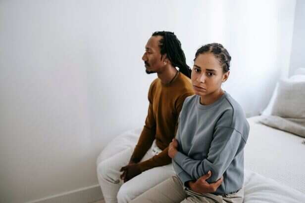 Stressed couple