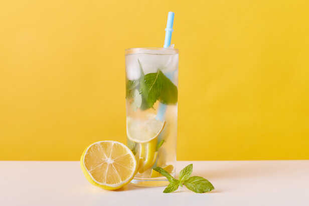 Glass of Fresh Lemon Water