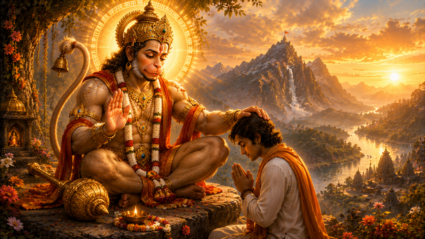 Goswami Tulsidas in Deep Prayer