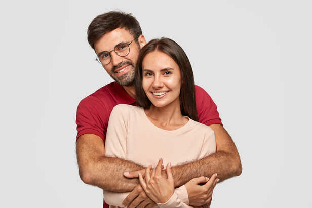Couple facing emotional distance