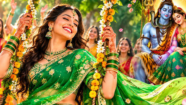 Hariyali Teej would be falling on Saturday