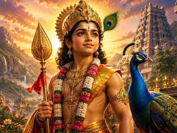 Lord Murugan in His Youthful Divine Form