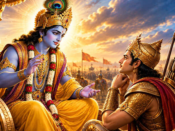 Krishna Sharing Karma Yoga