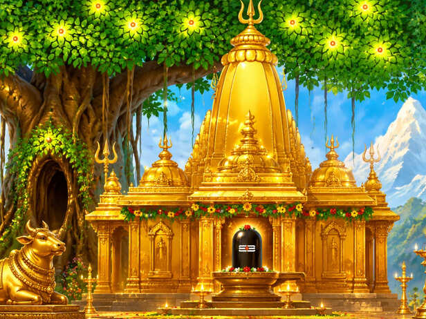 Shiva and Parvatis Golden Palace