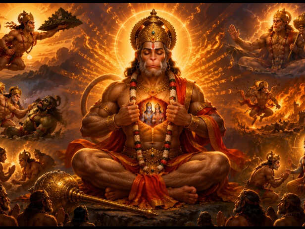 Hanuman Ji With Camel Symbolism