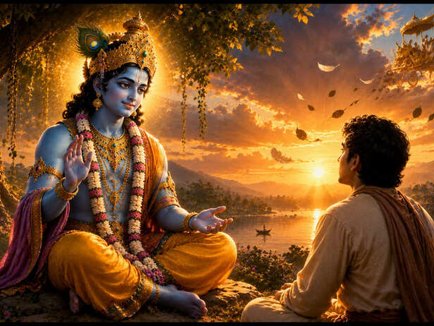Krishna and Arjuna on the Battlefield