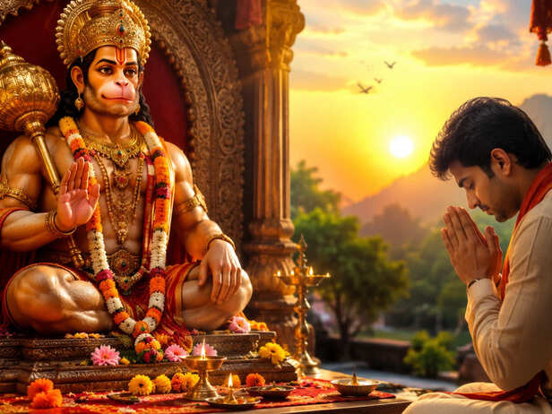 Hanuman Ji holding Ram and Sita in his heart