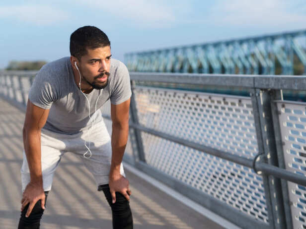 Runner Breathing Comfortably