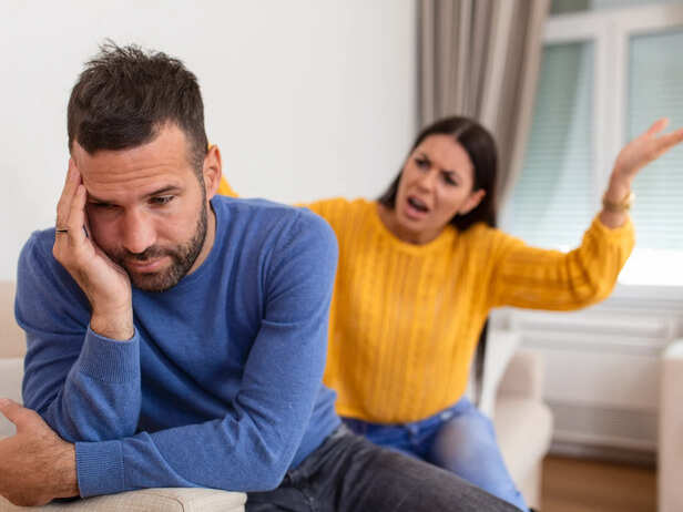 Couple fight