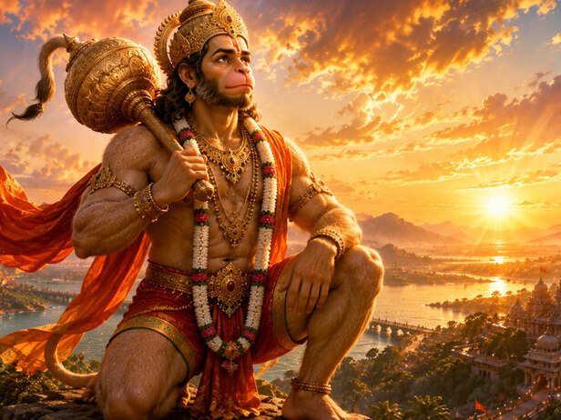 Hanuman Ji in Deep Meditation