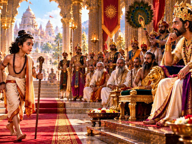 oung Ashtavakra Entering King Janaka’s Royal Court