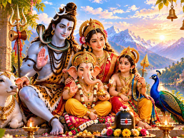 The Divine Family of Mount Kailash