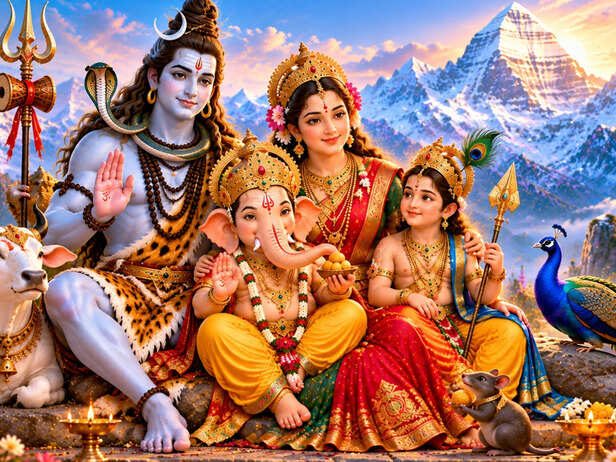 Shiva’s Snake and Kartikeya’s Peacock