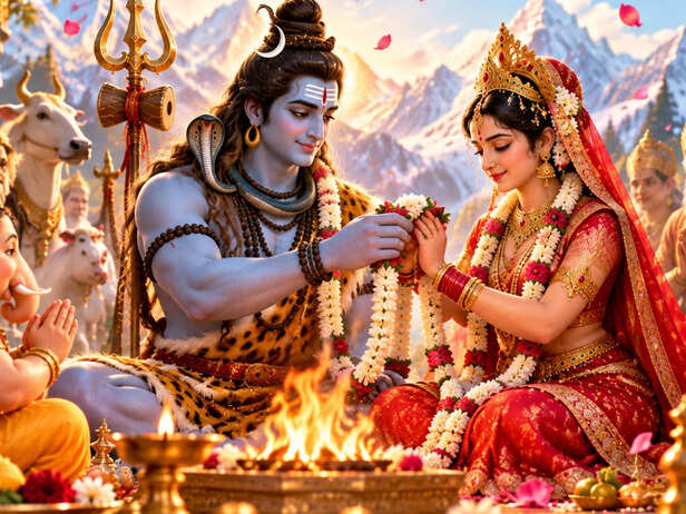 Shiva and Parvati's Wedding Ceremony