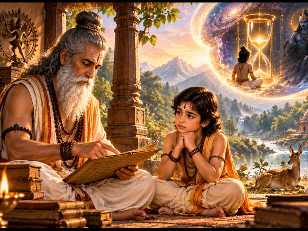 Young Markandeya Learning His Destiny