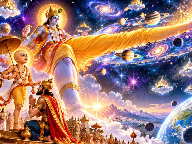 Brahma Receives the Sacred Water
