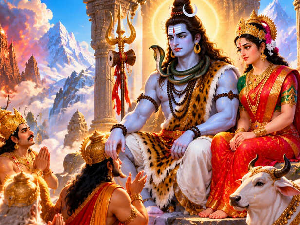 Devas Seeking Help Against Tarakasura