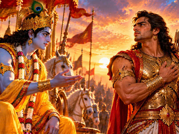 Karna Rejects the Promise of Kingship