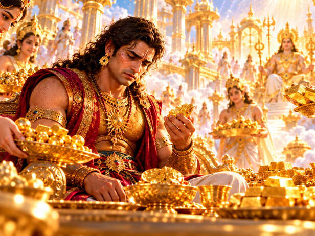 Karna Finds Gold Instead of Food