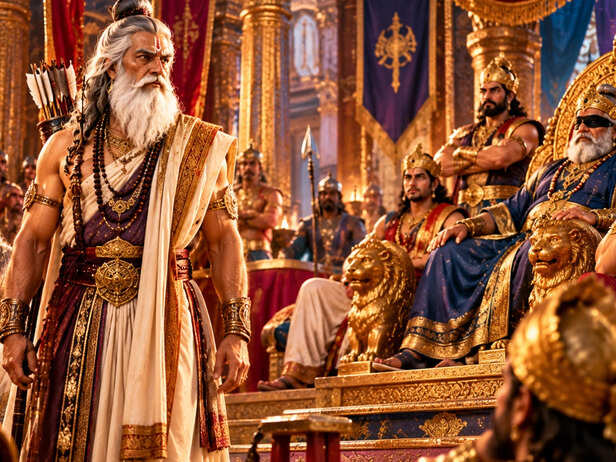 Dronacharya in the Kuru Court