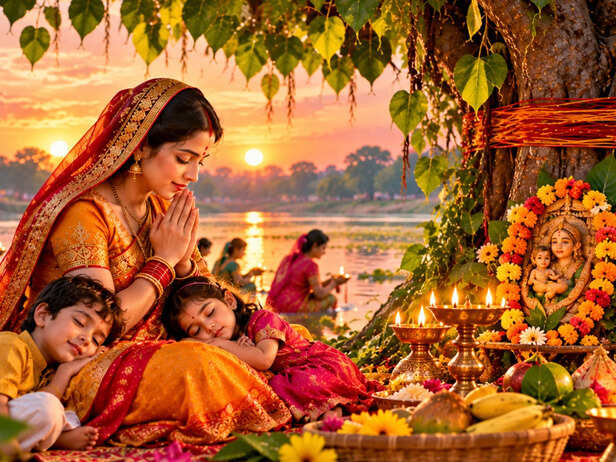 Cheel and Siyarin Witnessing Jitiya Vrat