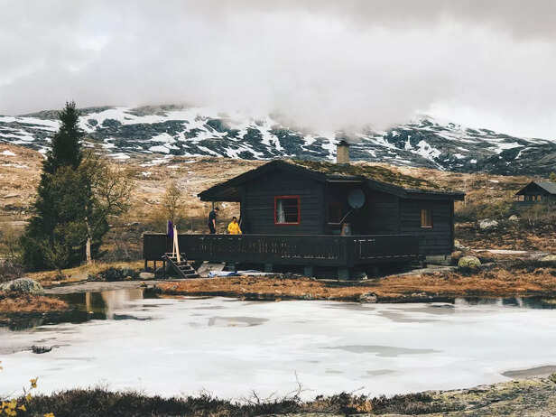 snow and mountains