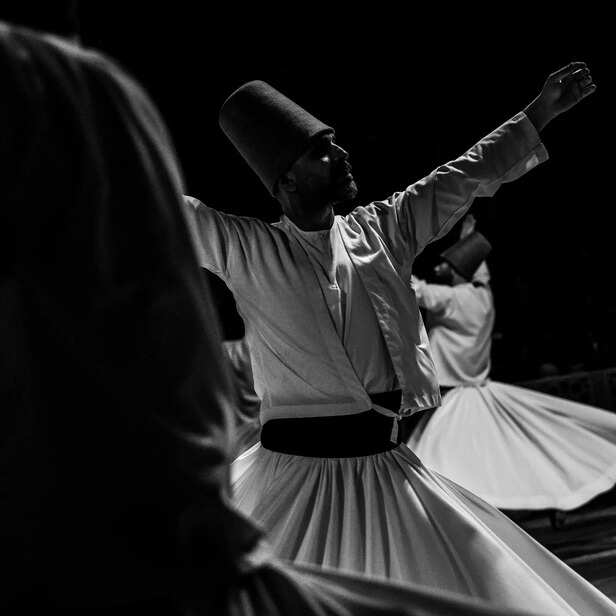 an artist performing
