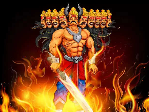 raavana standing.