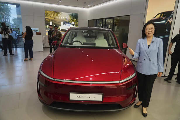 Tesla debuts in India, bu